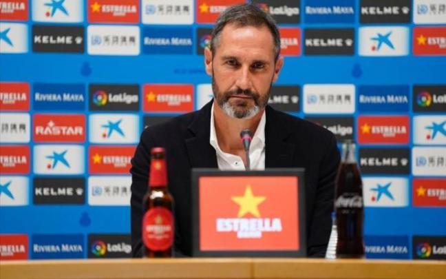 Vicente Moreno, durante una ruda de prensa.