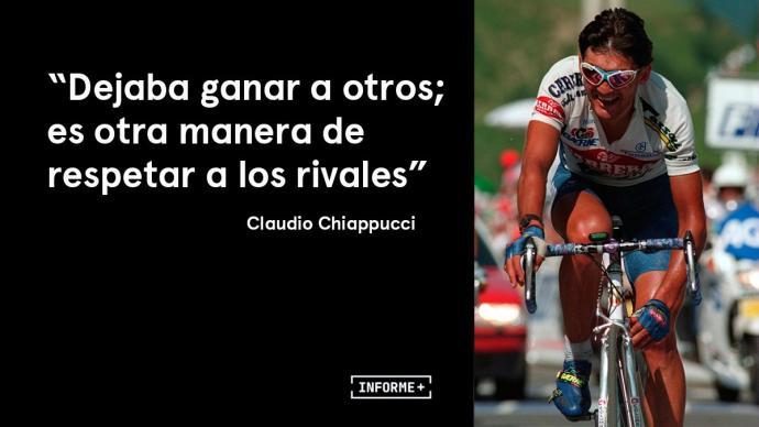 Claudio Chiapucci, en 'Víctimas de Indurain'.