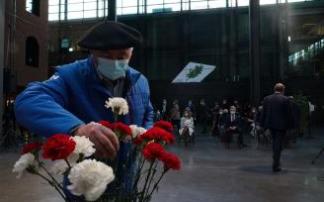 Un homenaje a las víctimas en Bilbao, en 2020 Un homenaje a las víctimas en Bilbao, en 2020