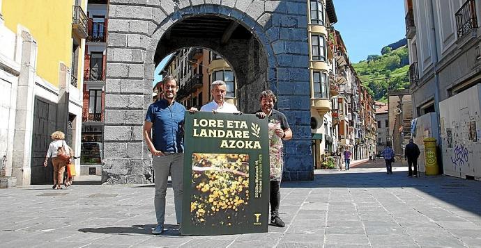 Xabier Ormazabal, Xarles Iturbe y Gorka Arregi, ayer en la presentación del programa en el Arco de Castilla.