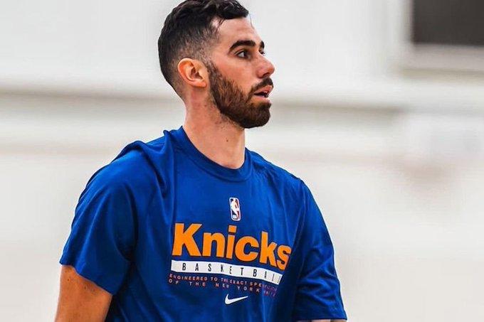 Vildoza, en un entrenamiento con los Knicks.