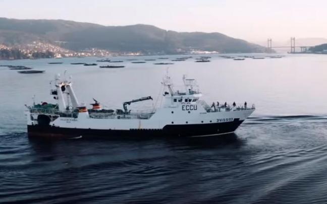 El pesquero naufragado Villa de Pitanxo.