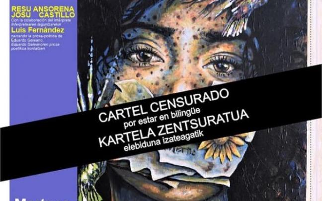 Uno de los carteles censurados que ha colgado AII en su Facebook Uno de los carteles censurados que ha colgado AII en su Facebook
