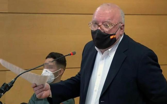 Villarejo, durante el juicio por calumnias al exdirector del Centro Nacional de Inteligencia, Félix Sanz Roldán