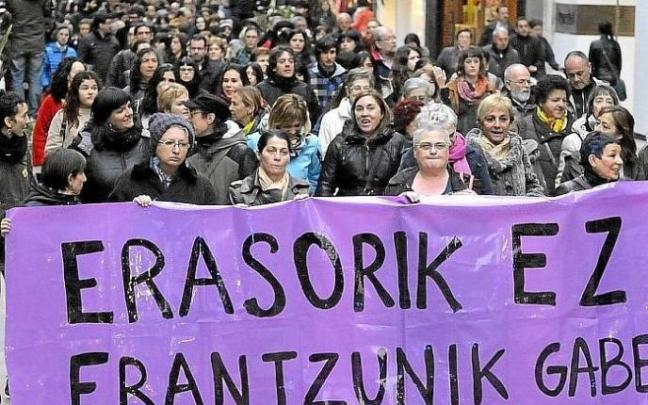 Imagen de una concentración contra la violencia machista