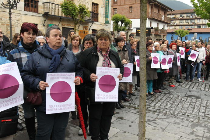 Imagen de una protesta contra la violencia de género.