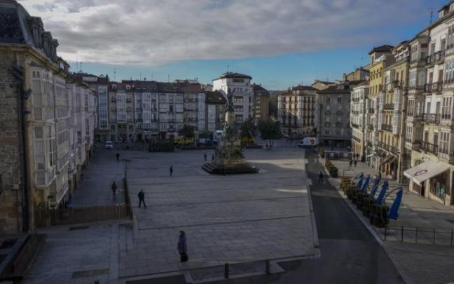 Plaza de la Virgen Blanca de Gasteiz. Plaza de la Virgen Blanca de Gasteiz.