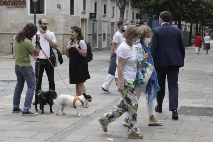 Gente en Vitoria