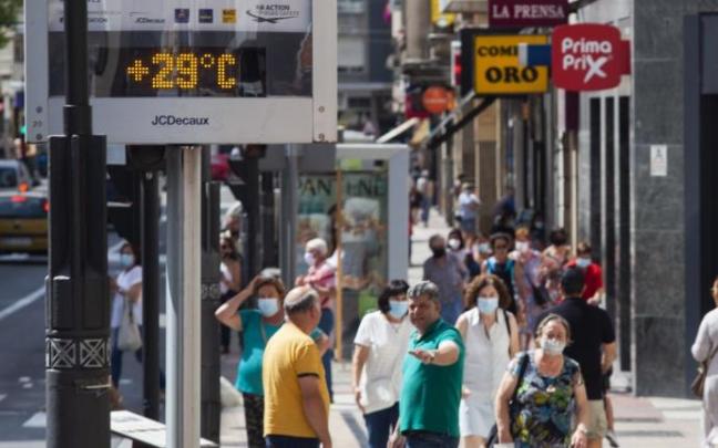 Un termómetro en Vitoria Un termómetro en Vitoria