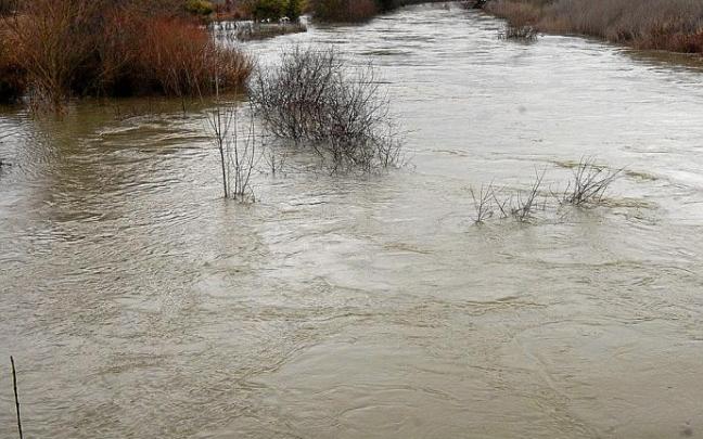 Desbordamiento del río Zadorra. Foto: Alex Larretxi Desbordamiento del río Zadorra. Foto: Alex Larretxi