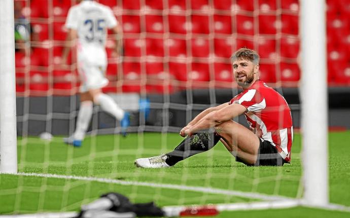 Yeray Álvarez, en un partido de la temporada pasada. Foto: Borja Guerrero