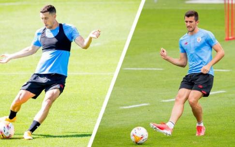 Dani Vivian y Oscar de Marcos terminaron con molestias el partido ante el Elche. Dani Vivian y Oscar de Marcos terminaron con molestias el partido ante el Elche.