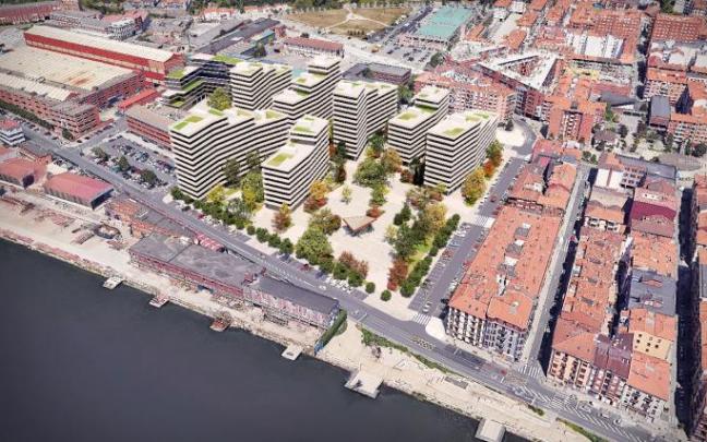 Así está previsto que quede la zona de Cables y Alambres tras la intervención