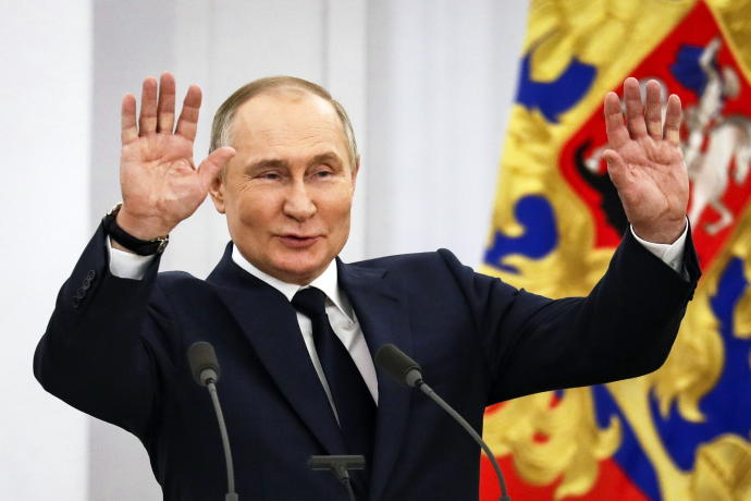 Vladimir Putin interviene en un acto en el Kremlin.