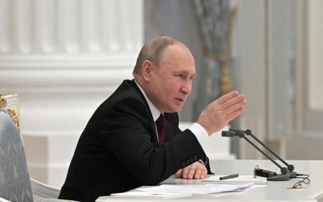 Putin preside una reunión extraordinaria del Consejo de Seguridad de Rusia.