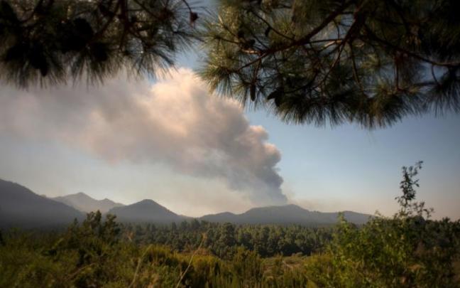 Vista del volcán de Cumbre Vieja.