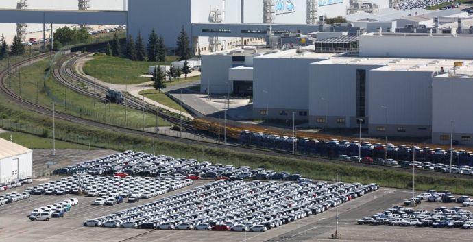 La fábrica de Volkswagen Navarra en Landaben.