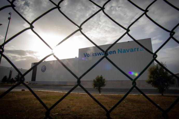 Exterior de la planta de Volkswagen Navarra.