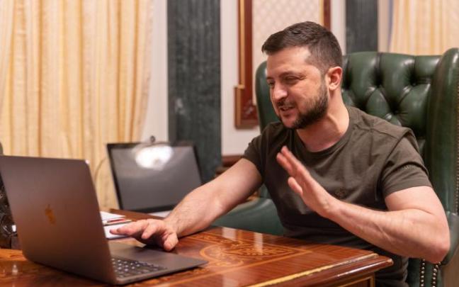 El presidente de Ucrania, Volodimir Zelenski. El presidente de Ucrania, Volodimir Zelenski.