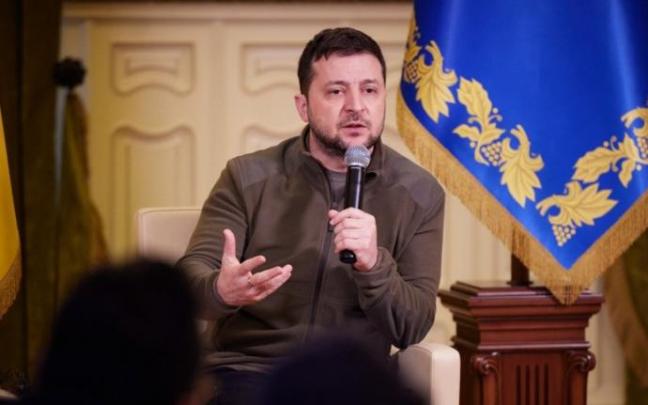 El presidente ucraniano, Volodomir Zelenski.