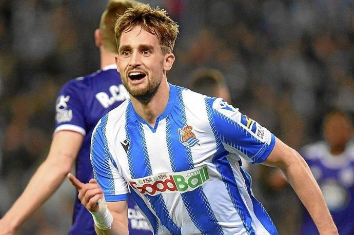 Januzaj, tras su decisiva diana contra el Valladolid, en febrero de 2020. Foto: R. Plaza