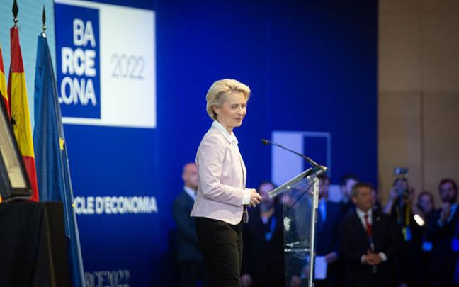 La presidenta de la CE, Ursula von der Leyen, en la jornada de clausura de la XXXVII Reunió Cercle d'Economia.