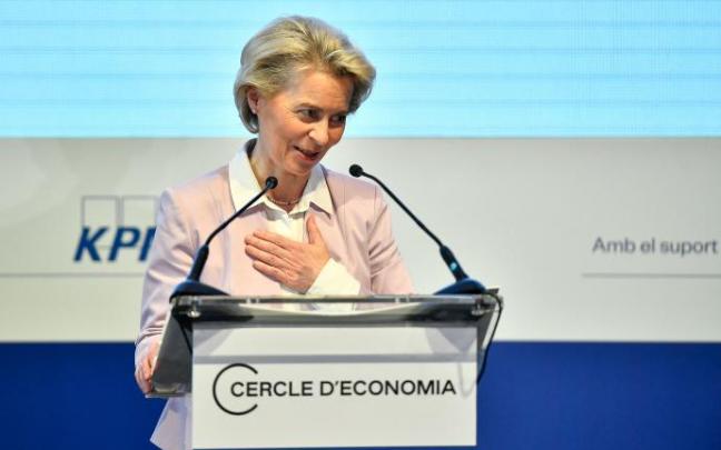 Von der Leyen interviene en el Cercle d'Economia 2022 de Barcelona.