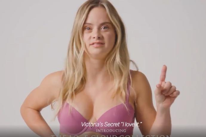Sofía Jirau, en el anuncio de la nueva campaña de inclusión de Victoria's Secret.