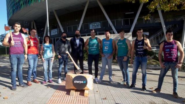 Imagen de la presentación de la gran final del Sherpa.ai Aizkolari Txapelketa Nagusia