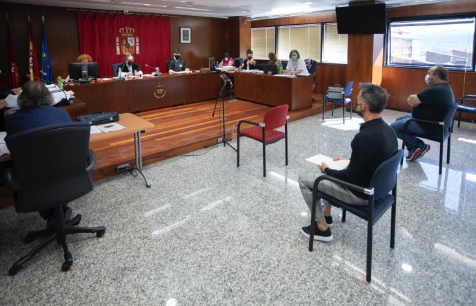 Inicio de la sesión en la Audiencia Provincial de Navarra.