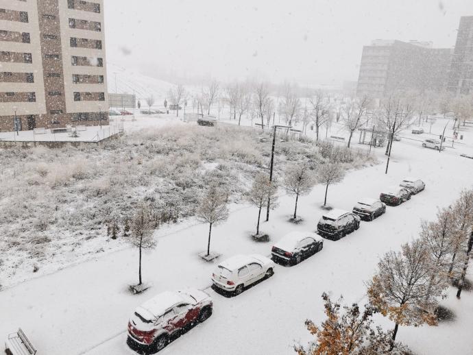 Nieve en El Soto Lezkairu.