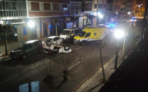 Accidente en la calle Basoa 8 de Vitoria.