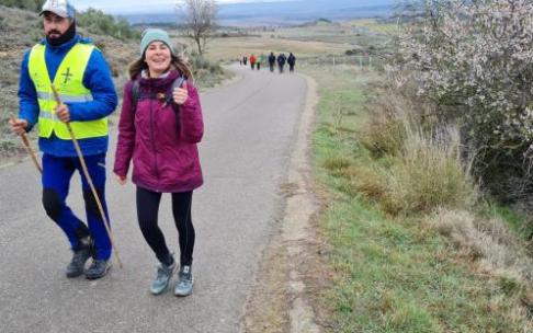 Peregrinos riberos, rumbo a Javier.