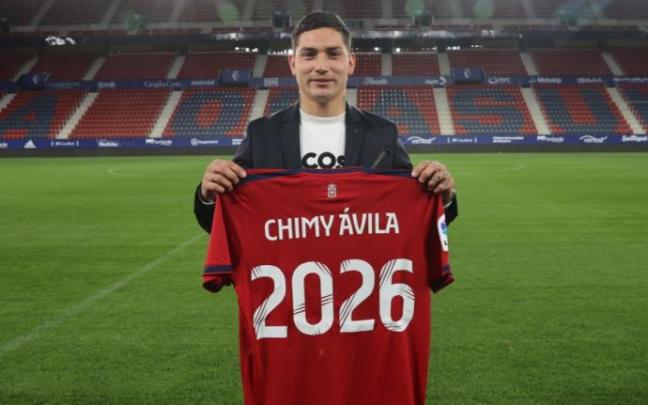 Chimy Ávila: "Si me quedo es porque soy feliz en Osasuna" Chimy Ávila: "Si me quedo es porque soy feliz en Osasuna"