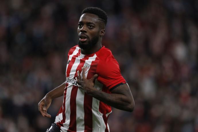 Iñaki Williams, en un momento del partido ante el Betis