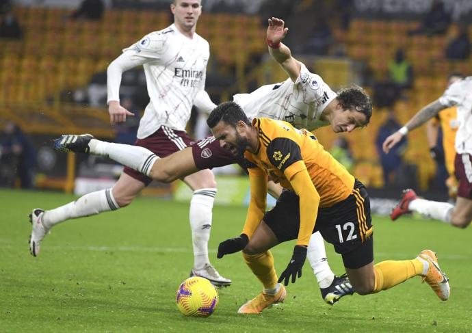 Willian José, durante un partido con el Wolverhampton.