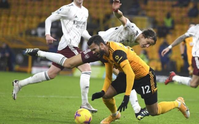 Willian José, durante un partido con el Wolverhampton.