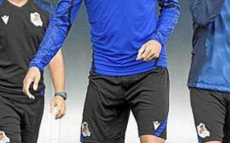 Willian José, en el entreno de ayer.