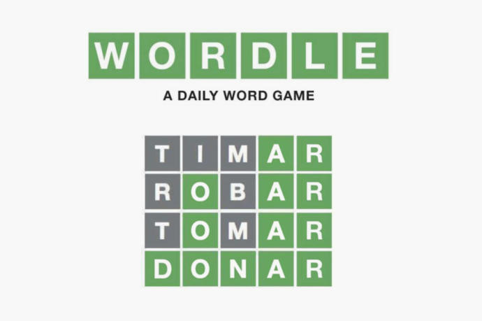 El juego para móviles Wordle.