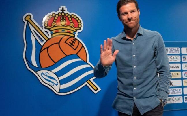 Xabi Alonso, en su última rueda de prensa en Zubieta Xabi Alonso, en su última rueda de prensa en Zubieta