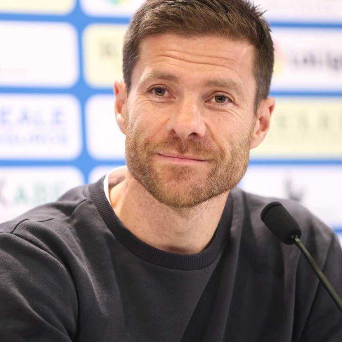 Xabi Alonso, durante la rueda de prensa.