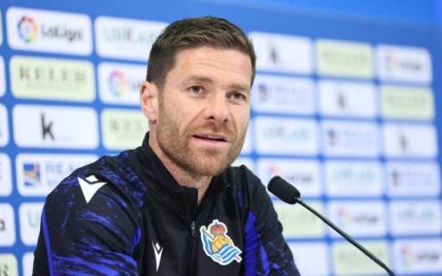 Xabi Alonso, durante la rueda de prensa de Zubieta.