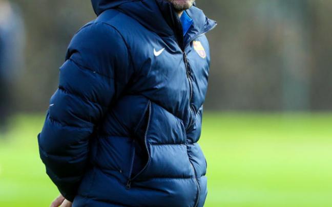 Xavi, entrenador del FC Barcelona. Xavi, entrenador del FC Barcelona.