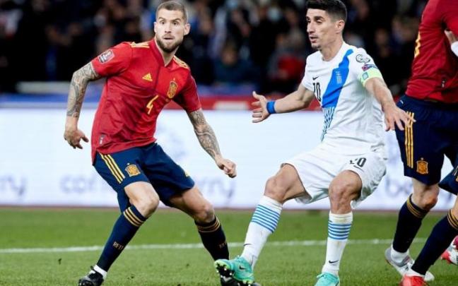 Iñigo Martínez, en un partido con España Iñigo Martínez, en un partido con España