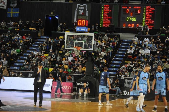 El Bilbao Basket-Breogán fue suspendido el pasado domingo