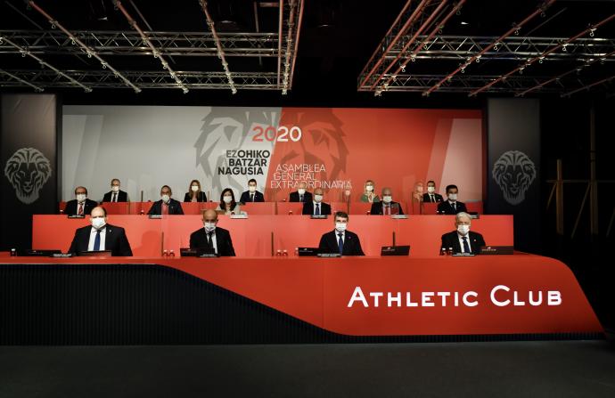 Imagen de la Asamblea Extraordinaria del Athletic del pasado mes de febrero