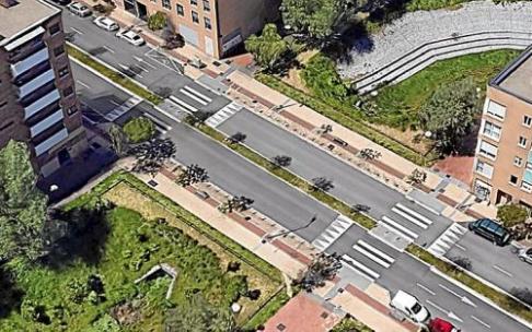 Recreación de la remodelación de la avenida de la Ilustración de Zabalgana. Foto: Cedida