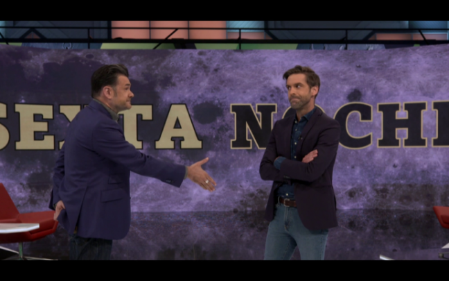 Yélamo junto a Iñaki López. Yélamo junto a Iñaki López.