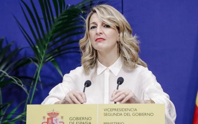La ministra de Trabajo, Yolanda Díaz.
