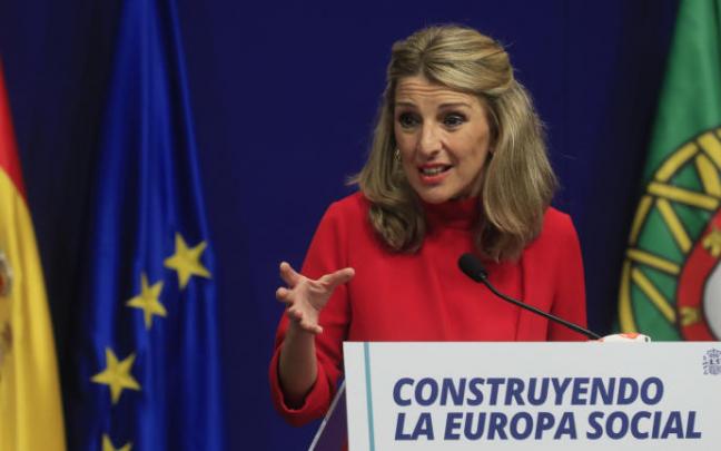 Yolanda Díaz marca con Pedro Sánchez por el plan de Marruecos.